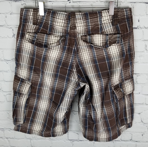 AEROPOSTALE | Authentic Cargo plaid cotton shorts - Picture 4 of 7